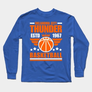 Oklahoma City Thunder 1967 Basketball Retro Long Sleeve T-Shirt